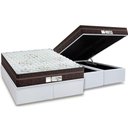 Ver imagem 1 de Cama Box Baú Queen: Colchão Molas Probel MasterPocket Ensacadas ProDormir Evolution + Base CRC
