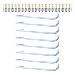 8 Araras Cabideiro 1m Fixas de Parede Estilo Moderno Aço Residência Loja Material Resistente - 1