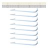 8 Araras Cabideiro 1m Fixas de Parede Estilo Moderno Aço Residência Loja Material Resistente - 1