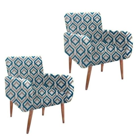 Kit 2 Poltrona Decorativa Liz Marinho B1 – Beatriz Decor