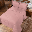 Ver imagem 1 de Kit Edredom Casal Queen 3 Peças Margarida Cama Box:rose