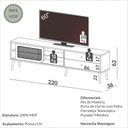 Ver imagem 6 de Rack para Tv até 60 Polegadas 2 Gavetas 1 Porta Curve Freijó - Dalla Costa