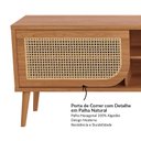 Ver imagem 5 de Rack para Tv até 60 Polegadas 2 Gavetas 1 Porta Curve Freijó - Dalla Costa