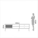Ver imagem 7 de Rack para Tv até 60 Polegadas 2 Gavetas 1 Porta Curve Freijó - Dalla Costa