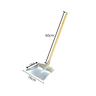 Pá de Lixo de Metal com Cabo Madeira Doméstico 60cm - 2
