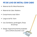 Ver imagem 3 de Pá de Lixo de Metal com Cabo Madeira Doméstico 60cm