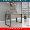 Ver imagem 2 de Mesa de Trabalho para Escritório Retangular P25 Tub Contemporânea sem Gavetas MDF-MDP 170cm Bege