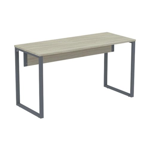 Mesa de Trabalho para Escritório Retangular P25 Tub Contemporânea sem Gavetas MDF-MDP 170cm Bege