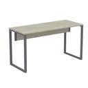 Ver imagem 1 de Mesa de Trabalho para Escritório Retangular P25 Tub Contemporânea sem Gavetas MDF-MDP 170cm Bege
