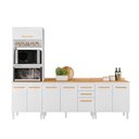 Ver imagem 1 de Conjunto de Cozinha Aria Modulado com 8 Portas 2 Gavetas Branco