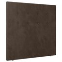Ver imagem 5 de Cabeceira Cama Box Casal King Size Luana 193cm Veludo Marrom - Abmaza