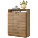 Ver imagem 2 de Cômoda Triunfo 5 Gavetas Amendola Touch Demóbile