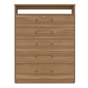 Ver imagem 3 de Cômoda Triunfo 5 Gavetas Amendola Touch Demóbile