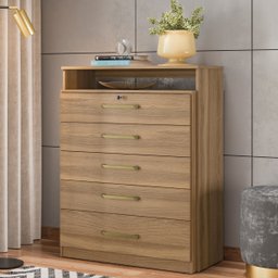 Cômoda Triunfo 5 Gavetas Amendola Touch Demóbile - 1