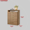 Ver imagem 4 de Cômoda Triunfo 5 Gavetas Amendola Touch Demóbile