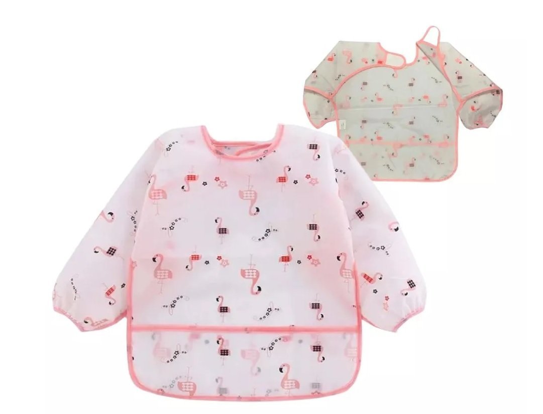 Babador Manga Longa Blw Kit 2unds - Flamingo e Ursinho Baby - 8