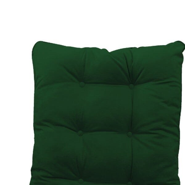 Kit Almofadas para Poltrona e Puff Costela Suede Verde - Amarena Móveis - 4