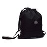 Mochila Saco Sacochila Caminhada Academia Nylon Amassadinho Crinkle Masculina Feminina Cor:preta - 4