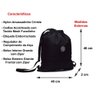 Mochila Saco Sacochila Caminhada Academia Nylon Amassadinho Crinkle Masculina Feminina Cor:preta - 3