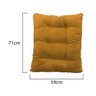 Kit Almofadas para Poltrona e Puff Costela Suede Mostarda - Amarena Móveis - 3