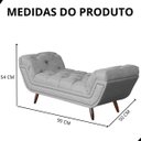 Ver imagem 6 de Recamier Sofá Divã Namoradeira Sienna 90 Cm Solteiro Linho