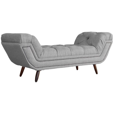 Recamier Sofá Divã Namoradeira Sienna 90 Cm Solteiro Linho