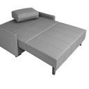 Ver imagem 5 de Sofá-cama 154cm Retrátil Reclinável Linho Pés Madeira Isis