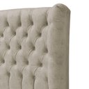 Ver imagem 3 de Cabeceira King Everest P02 195cm para Cama Box Suede - Doce Sonho Móveis Bege