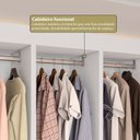 Ver mais imagens de Guarda-Roupa 3 Módulos Roupeiro Closet Sapateira 1 Porta Branco Versatille