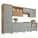 Ver imagem 2 de Cozinha 7 Peças com 8 Portas 7 Gavetas Marquesa 350cm em Mdf Nesher