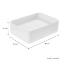 Ver imagem 4 de Cuba Retangular Apoio 40cm Branco - L.13040.17