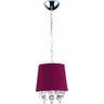Pendente São Paulo 1 luz E27 cúpula peq. VI (vinho) 22Ø x 100cm LLUM Bronzearte - 1
