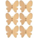 Ver imagem 1 de Kit 6 Ganchos Cabideiros Borboleta Dourada Decorar Organizar Closet Quarto Banheiro Masutti