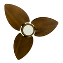 Ver imagem 4 de Ventilador de Teto Natuvent Dahlia Led 3 Pás Madeira Imbuia 3000k Branco Quente, Luz Amarela 127v