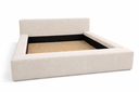 Ver imagem 2 de Cama Exclusiva Estofada Confortável Grande Queen Estilosa:linho Ocre