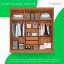 Ver imagem 5 de Guarda-roupa Casal 6 Portas 2 Gavetas Recife Sallêto Móveis