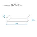 Ver imagem 3 de Prateleira U 70 x 10cm Branco Suporte Invisivel