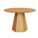 Ver imagem 1 de Mesa de Jantar 6 Lugares com Pé Hexagonal Carvalho Rosé - Dalla Costa