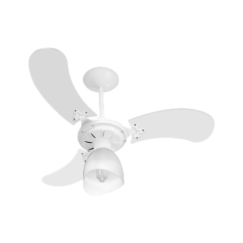 Ventilador Teto New Baby Colors 3 Pás Mdf Branco