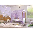 Ver imagem 4 de Cama Montessori Exclusiv Solteiro com Colchão e Voal Lilás