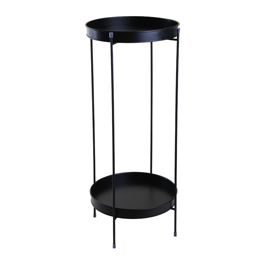 Mesa Lateral Metrô Aço Galvanizado Preto 60cm - A\casa - 1