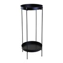 Ver imagem 1 de Mesa Lateral Metrô Aço Galvanizado Preto 60cm - A\casa