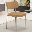 Ver imagem 6 de Cadeira Decorativa Sala de Jantar Melina Base Arena L02 Bouclê Mostarda - Lyam Decor