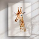 Ver imagem 2 de Quadro Decorativo Girafa Fundo Branco