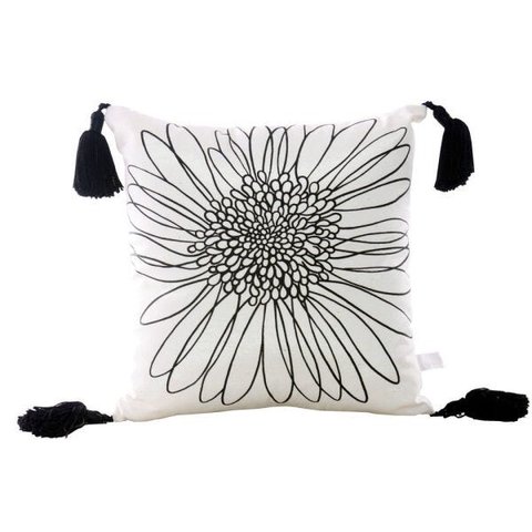 Almofada Sofia 2039PRSHPING Flor Preta