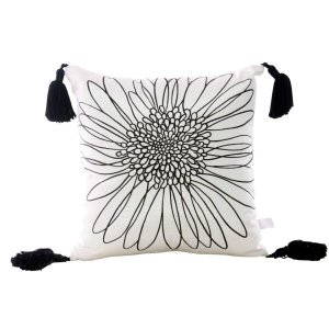 Almofada Sofia 2039PRSHPING Flor Preta