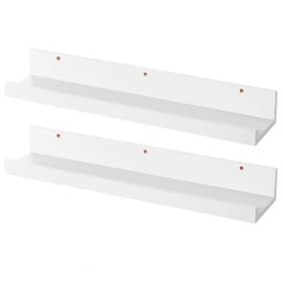 Kit 2 Prateleiras para Quadros e Livros 50cm X 12cm - 1