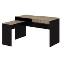 Ver imagem 2 de Mesa Retangular Dinâmica New City Calvin com Preto ( 135x123x78 )