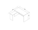 Ver imagem 3 de Mesa Retangular Dinâmica New City Calvin com Preto ( 135x123x78 )
