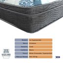 Ver imagem 2 de Cama Box Casal Baú Bege Colchão Ortobom Superpocket Pillow Preto
